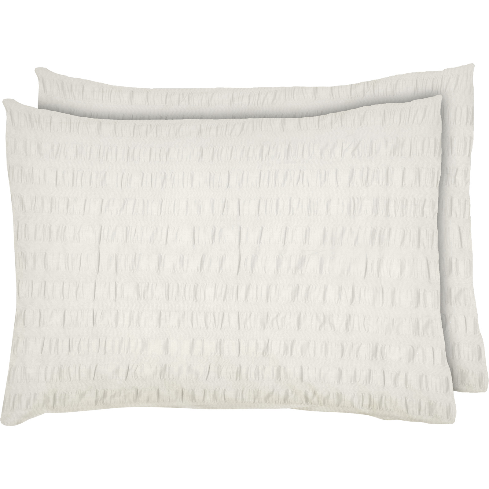 Bettwäsche Seersucker uni 65x100 Pfulmen, weiss