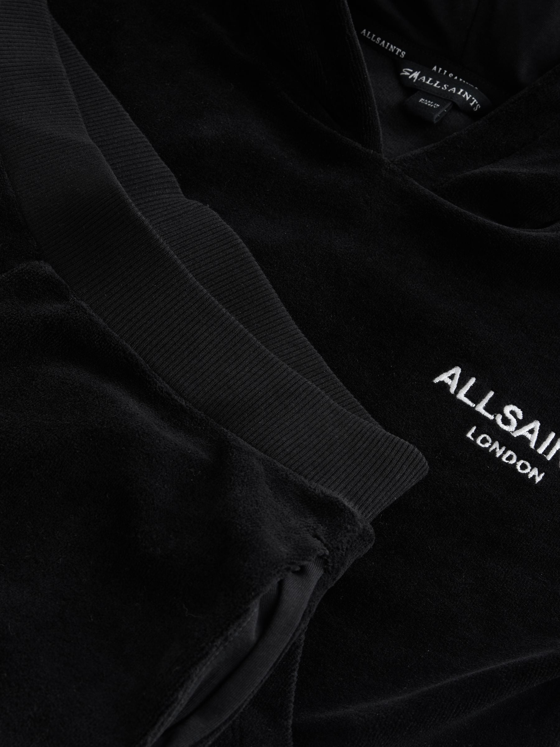 smALLSAINTS Velour Hoodie and Wide Leg Jogger Set