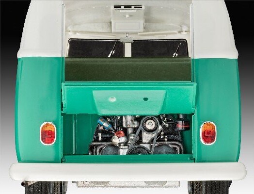 Revell - Vw T1 Samba Bus Bil Byggesæt - 1:24 - Level 5 - 07675
