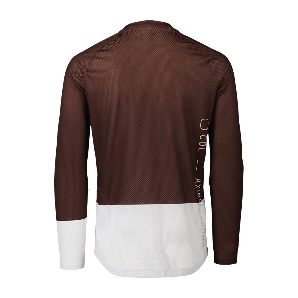 Poc MTB PURE LS - Maillot Homme axinite brown/hydrogen white