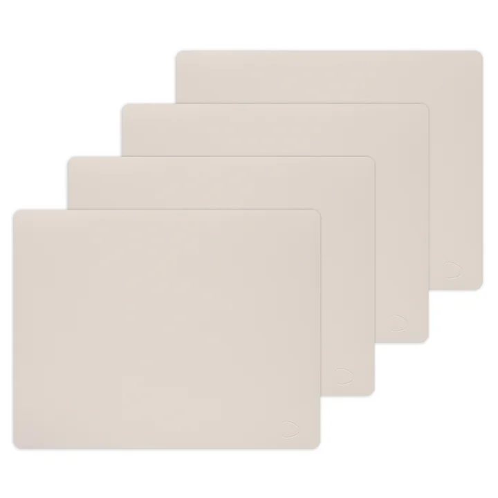 Lind DNA - Tischset Square L, 35 x 45 cm, Nupo soft nude (4er-Set)