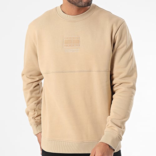 Sweat Crewneck Regular Tonal Flag 8392 Beige