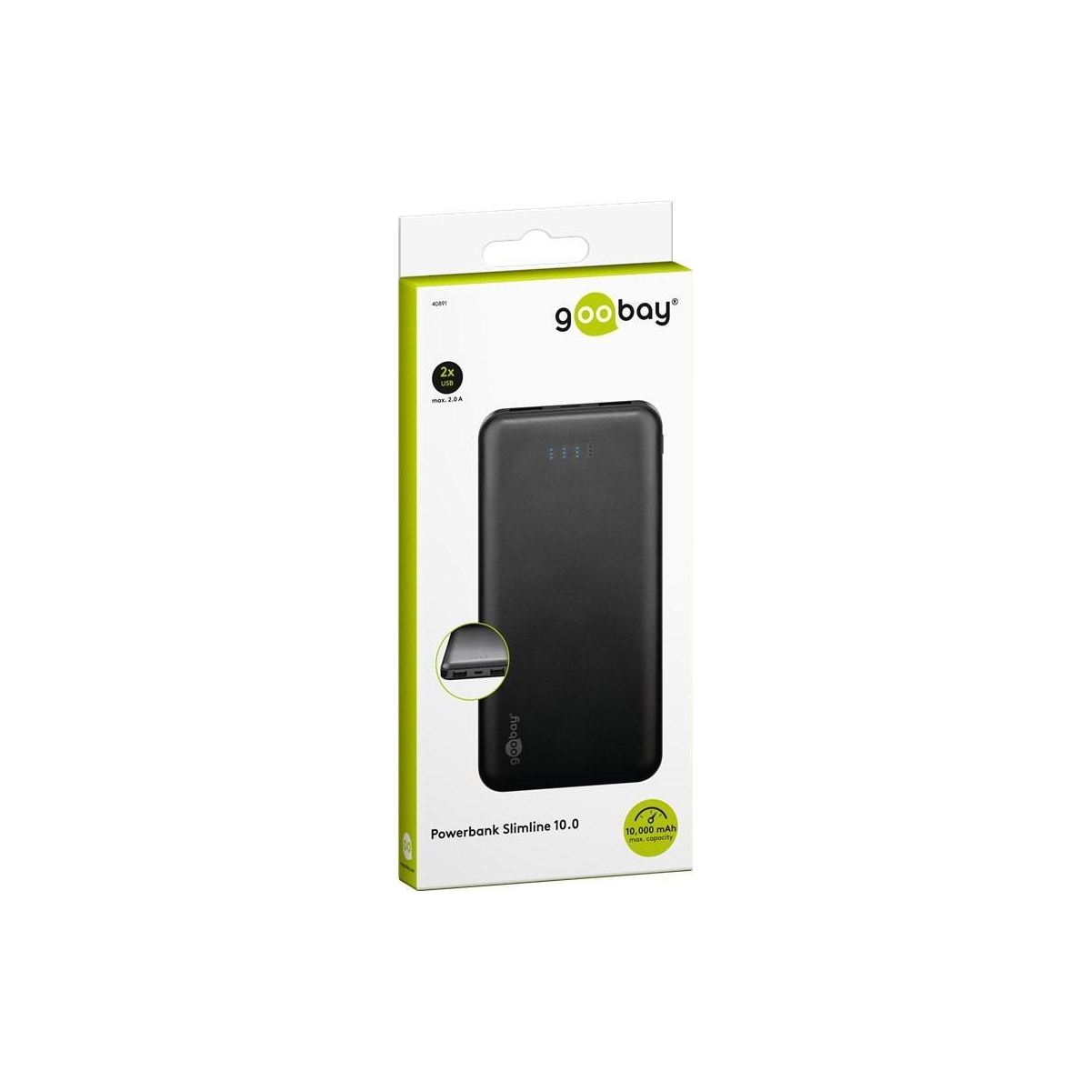 Goobay Moc Bank Slimline 10 000 mAh