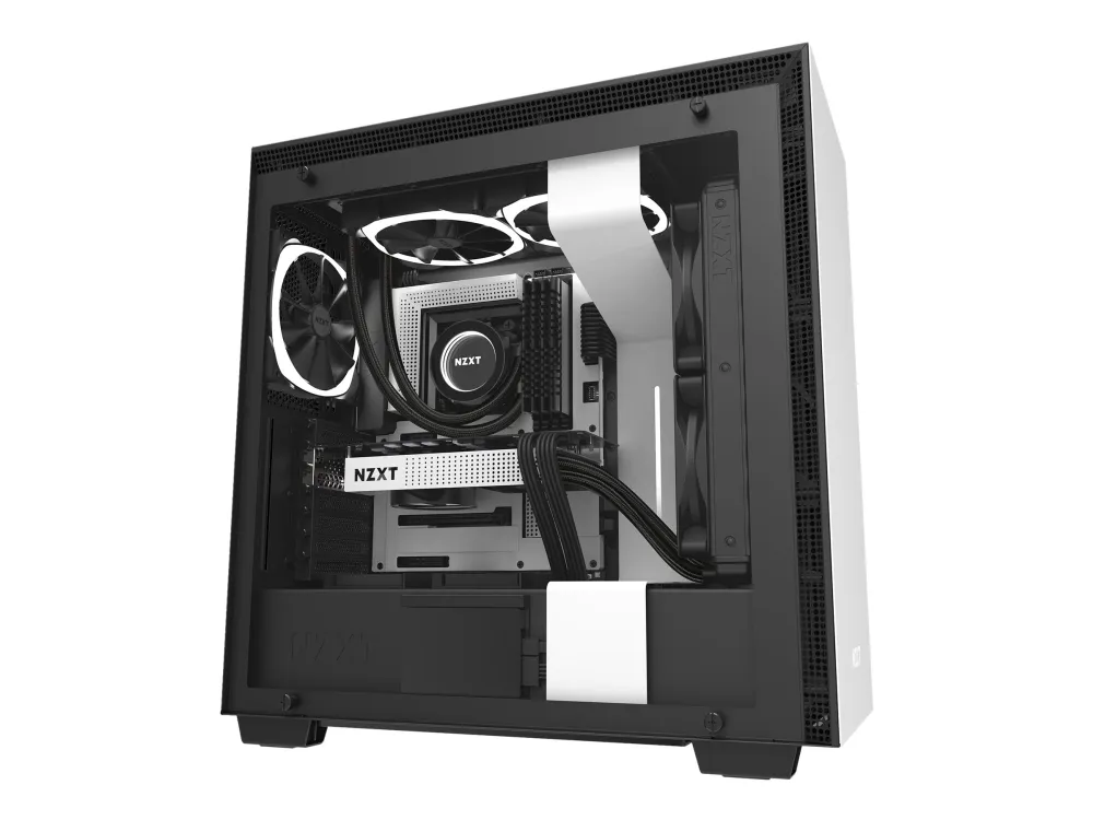 NZXT Kraken G12 - Systembøjle til flydende køling til videokort - 92 mm - hvidmatteret - for Kraken X31, X40, X41, X42, X52, X60, X61, X62