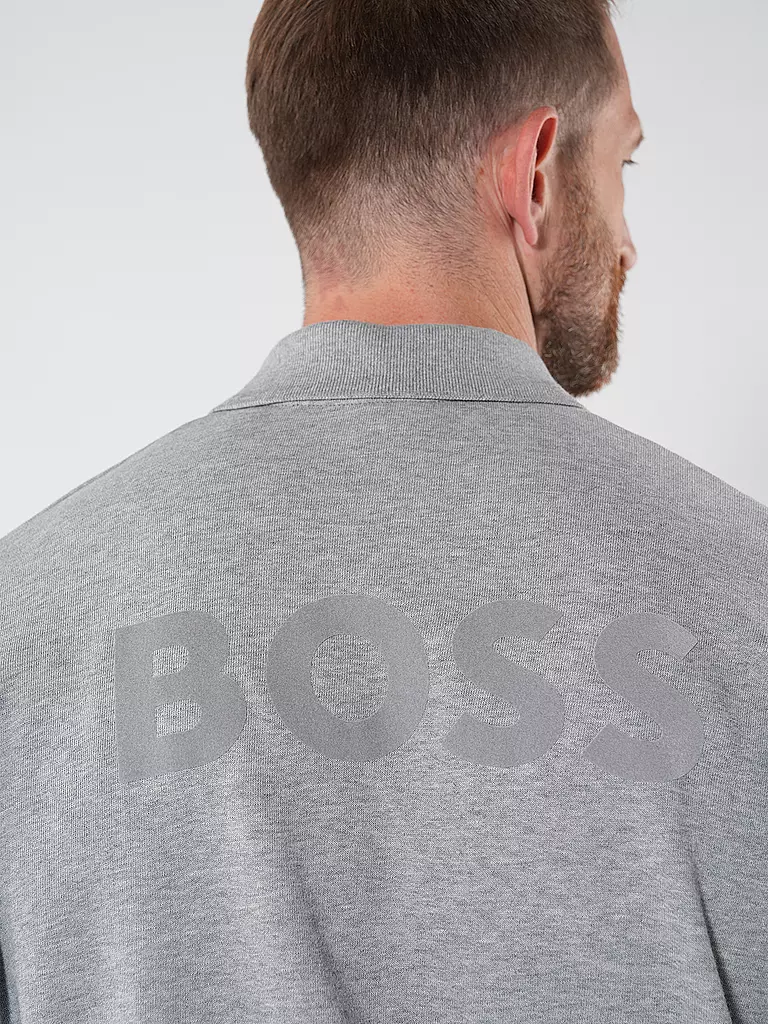 BOSS Loungewear Sweater hellgrau