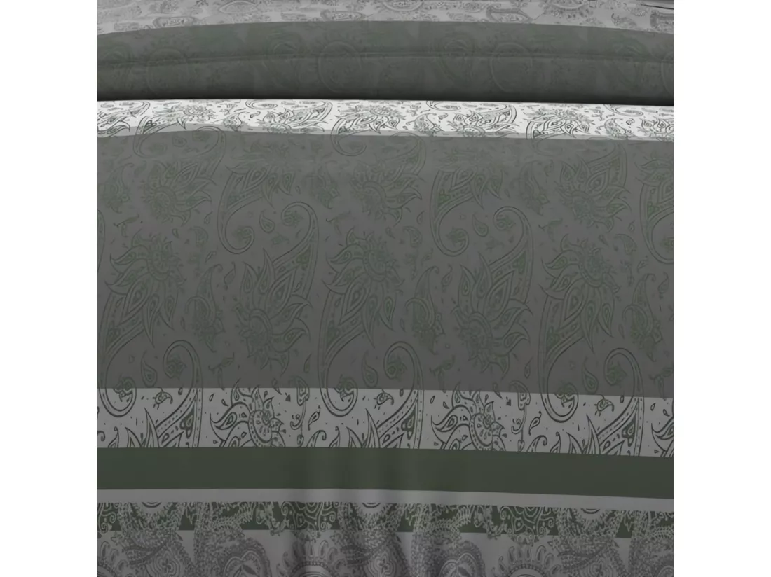 Parure de lit Cachemire gris 260x240 cm