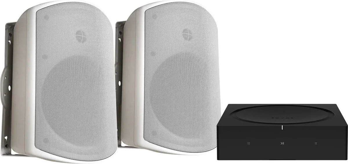 Sonos AMP   Elipson Rain 6 Blanc (la paire) Systèmes hi-fi multiroom