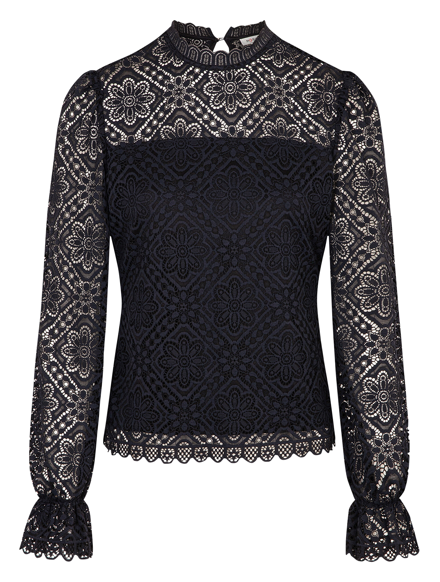 TYRIA - Top col montant| Bleu