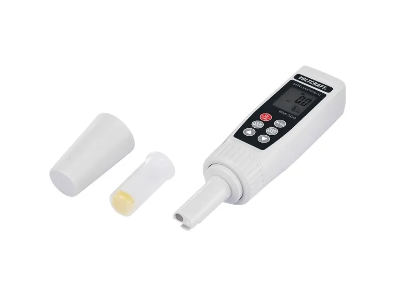 VOLTCRAFT WM-500 væskemåler WM-500 pH, ledningsevne, opløste partikler (TDS), saltholdighed, temperatur -2 til  16 (WM-500)