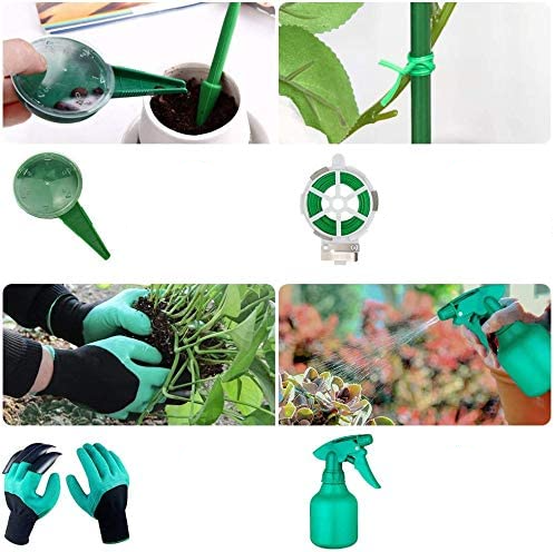 (82-tlg. Set) Garten Werkzeug Starter Kit inkl. Organizer Tasche - Bunt