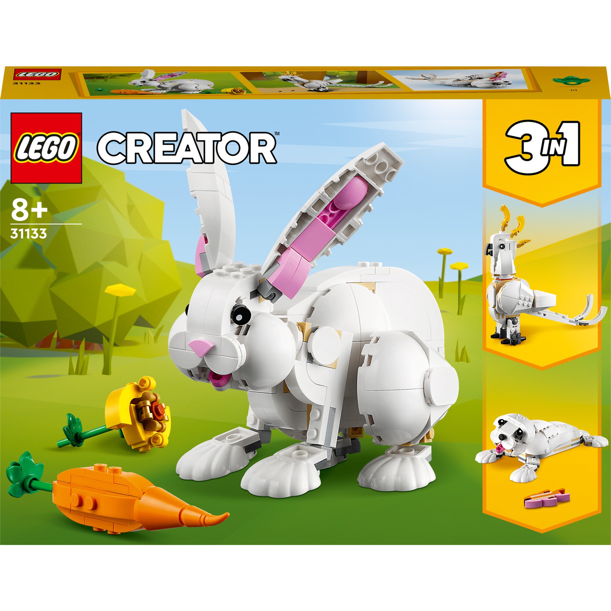 LEGO Konstruktionsspielzeug Creator 3-in-1 Weißer Hase