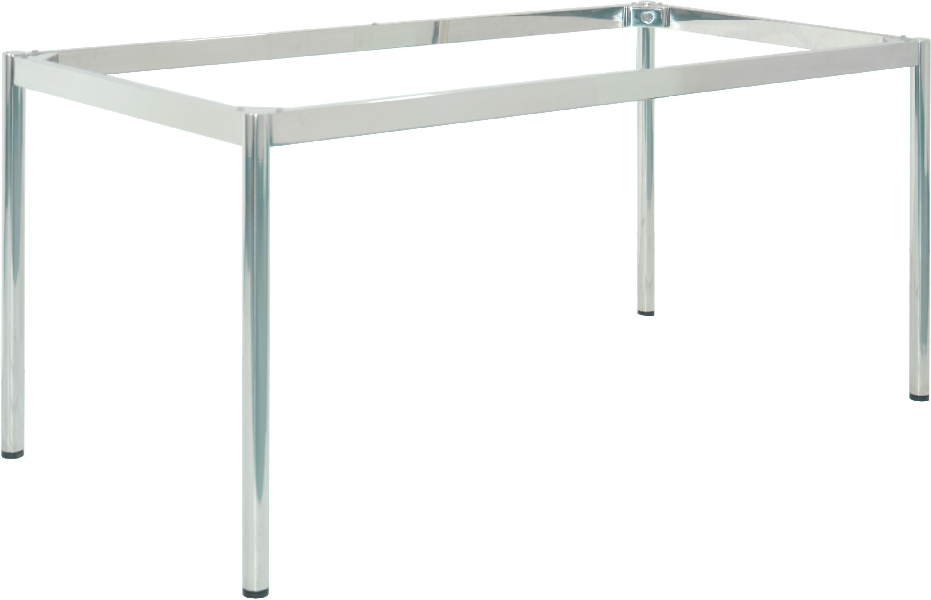 FLEXCUBE Tischgestell - Edelstahl / B: 160.0 cm x T: 80.0 cm x H: 75.0 cm