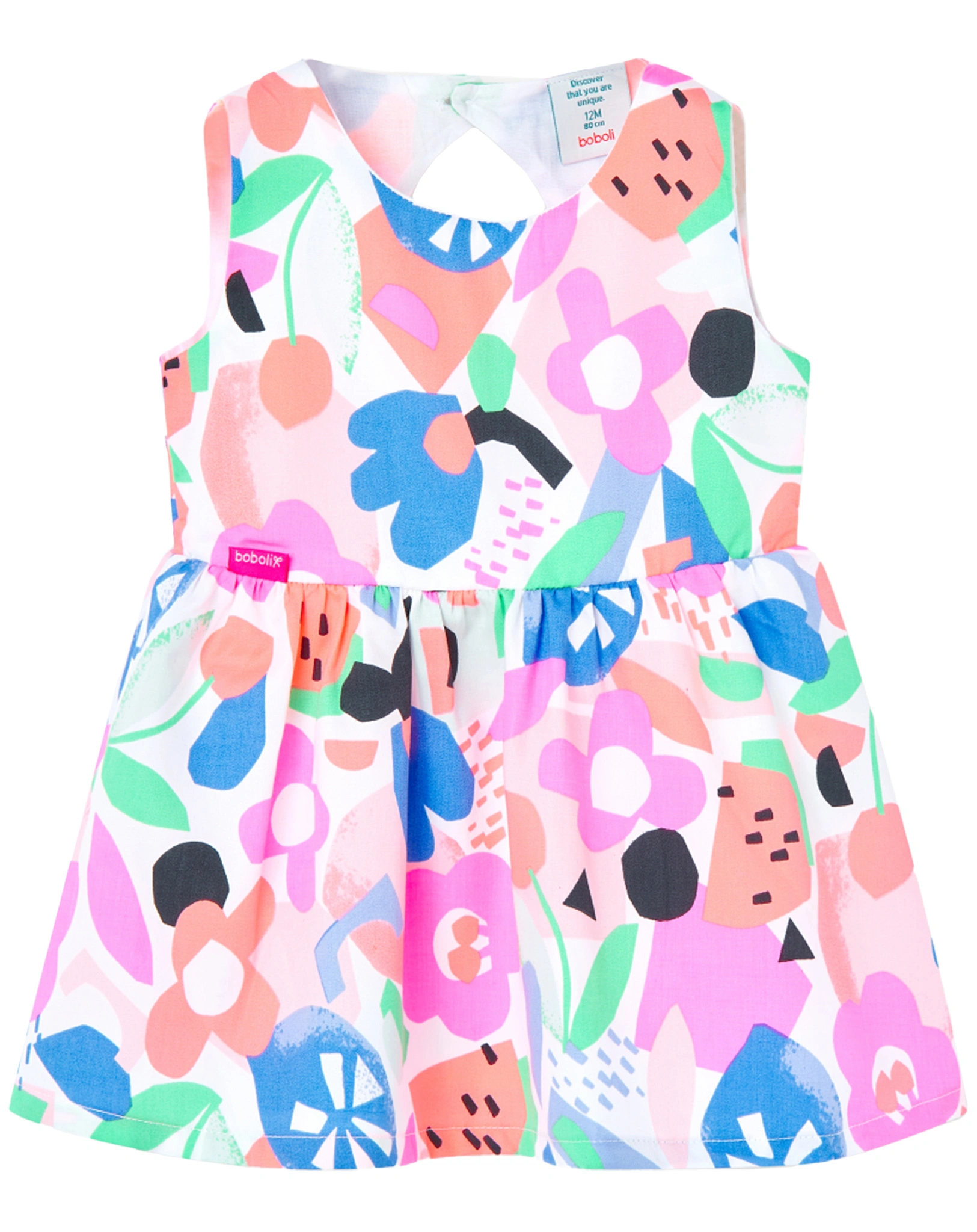 Kleid FLOWERS ärmellos in bunt