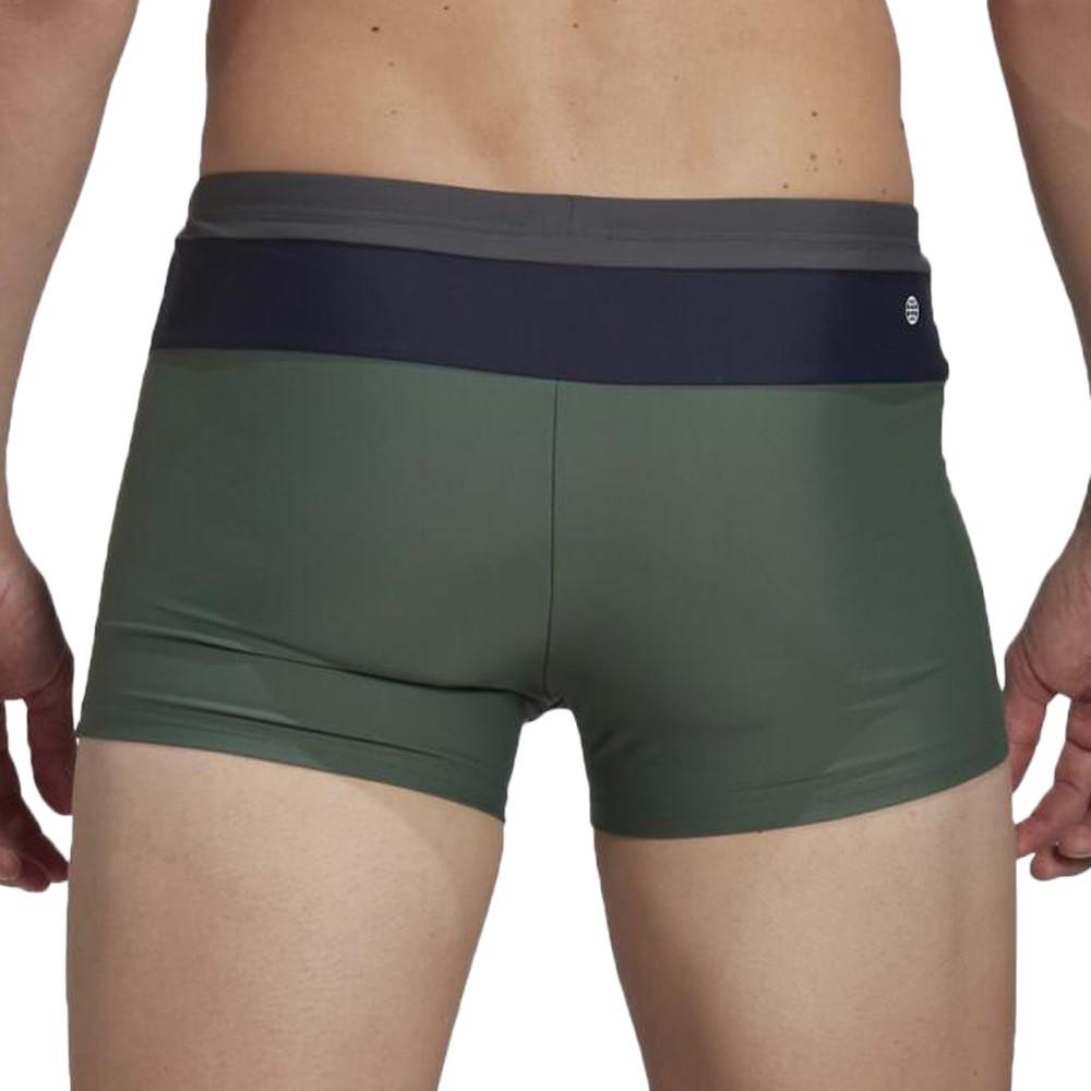 Adidas Boxer de bain Kaki Homme Adidas Block Boxer