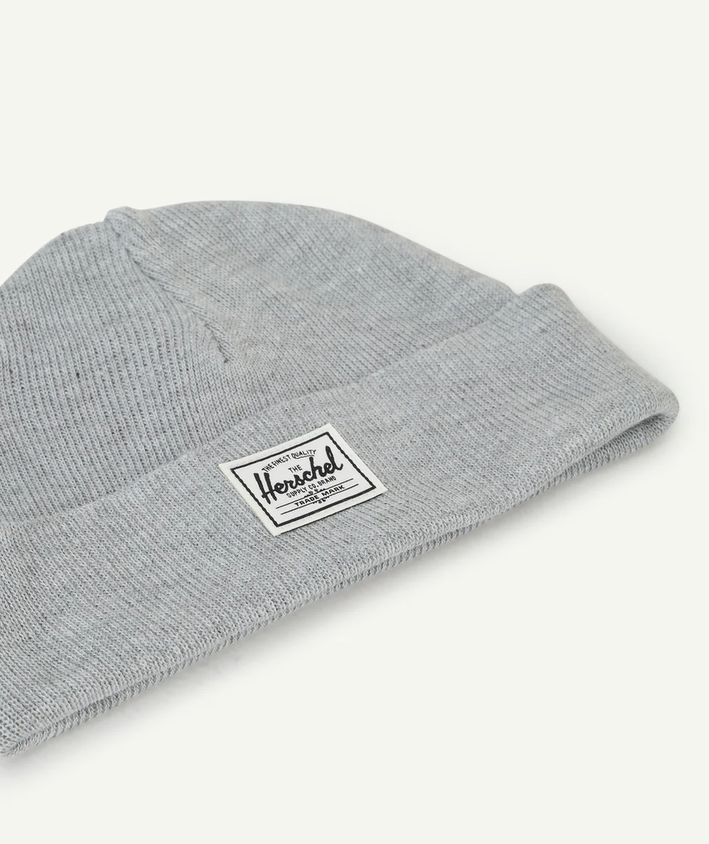 HERSCHELBONNET BÉBÉ ELMER BEANIE EN MAILLE GRIS CLAIR