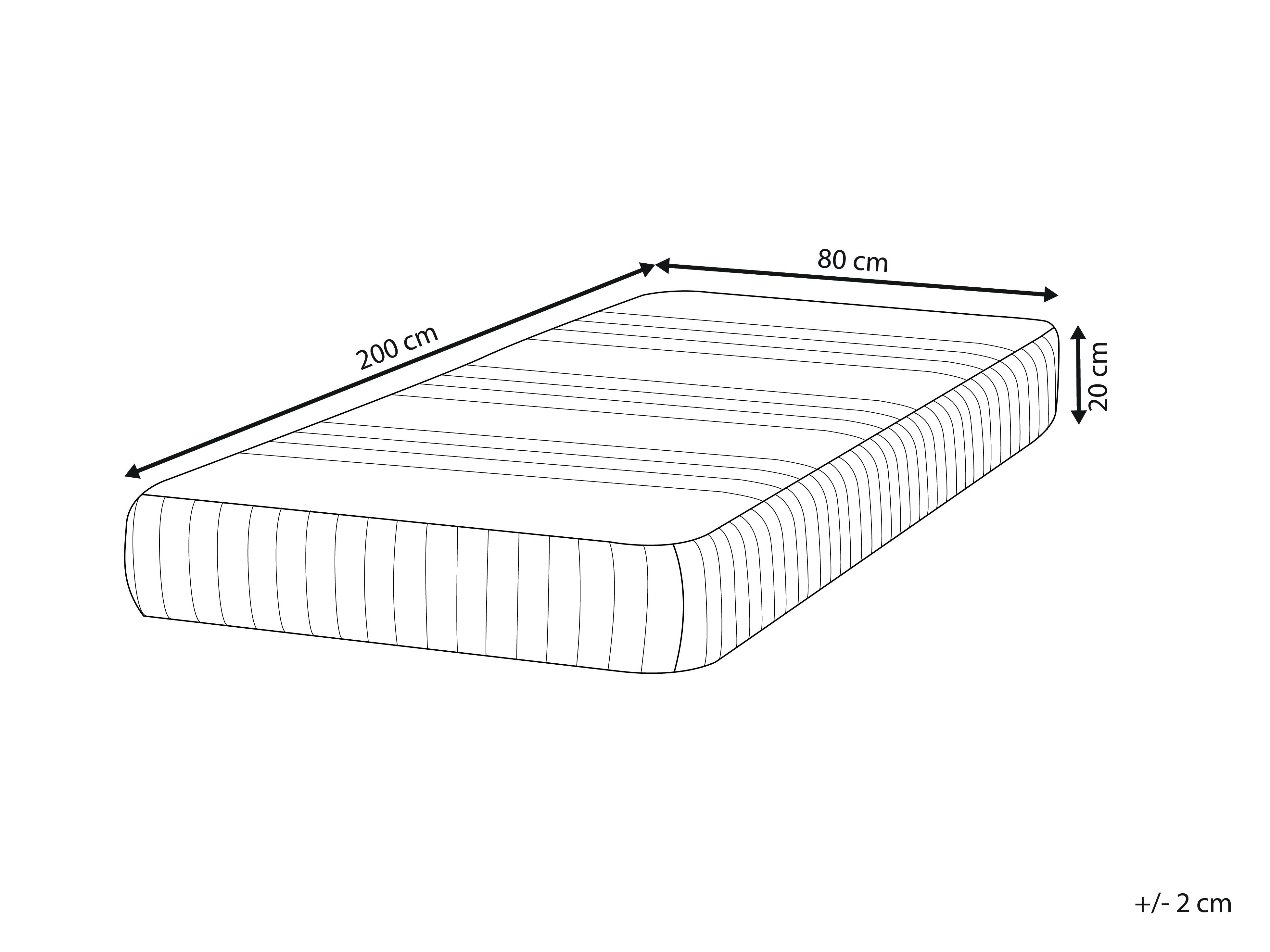 Latex schuimmatras FANTASY H3/4 Hard 80 x 200 cm