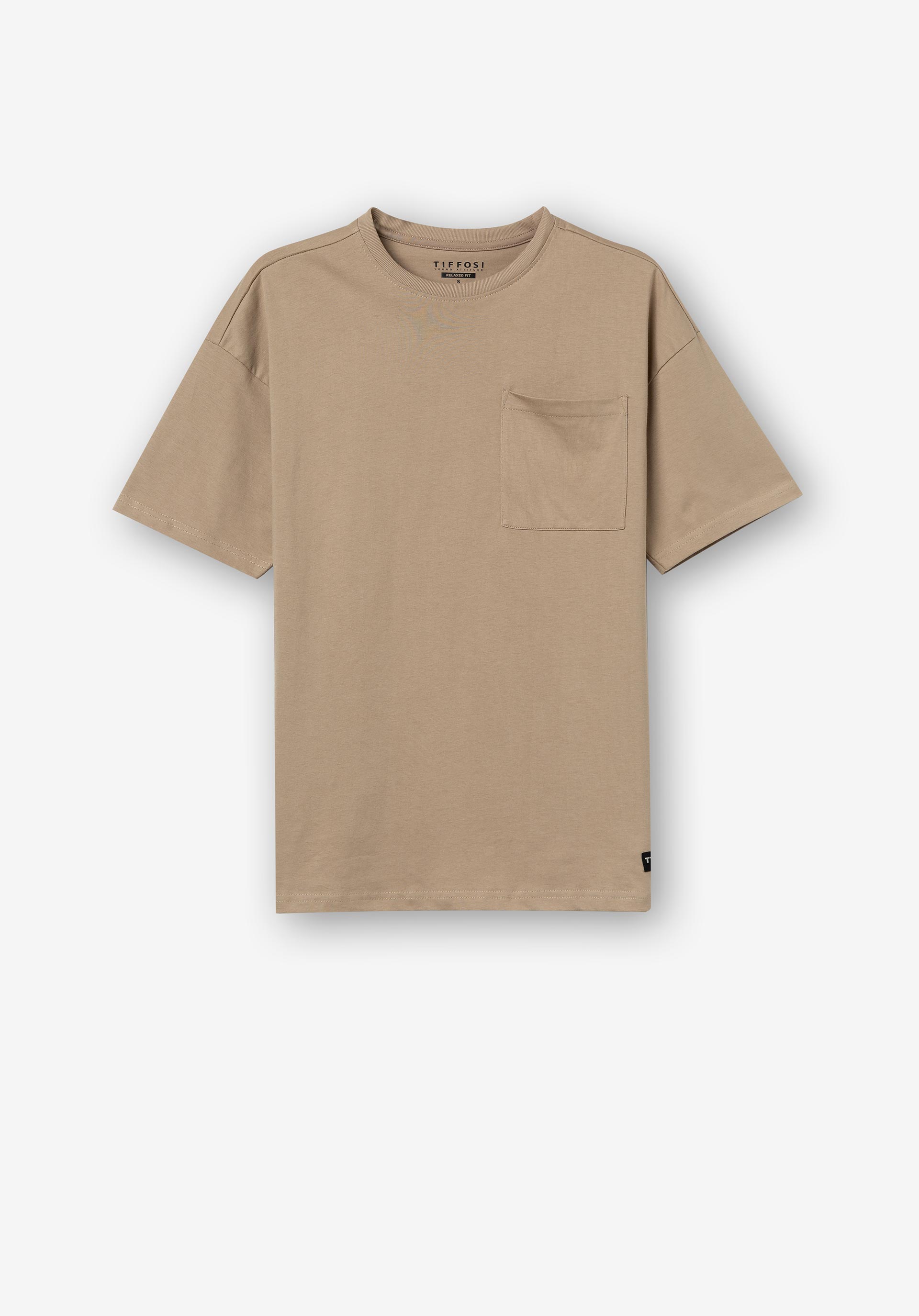 T-shirt Relaxed Fit com Bolso
