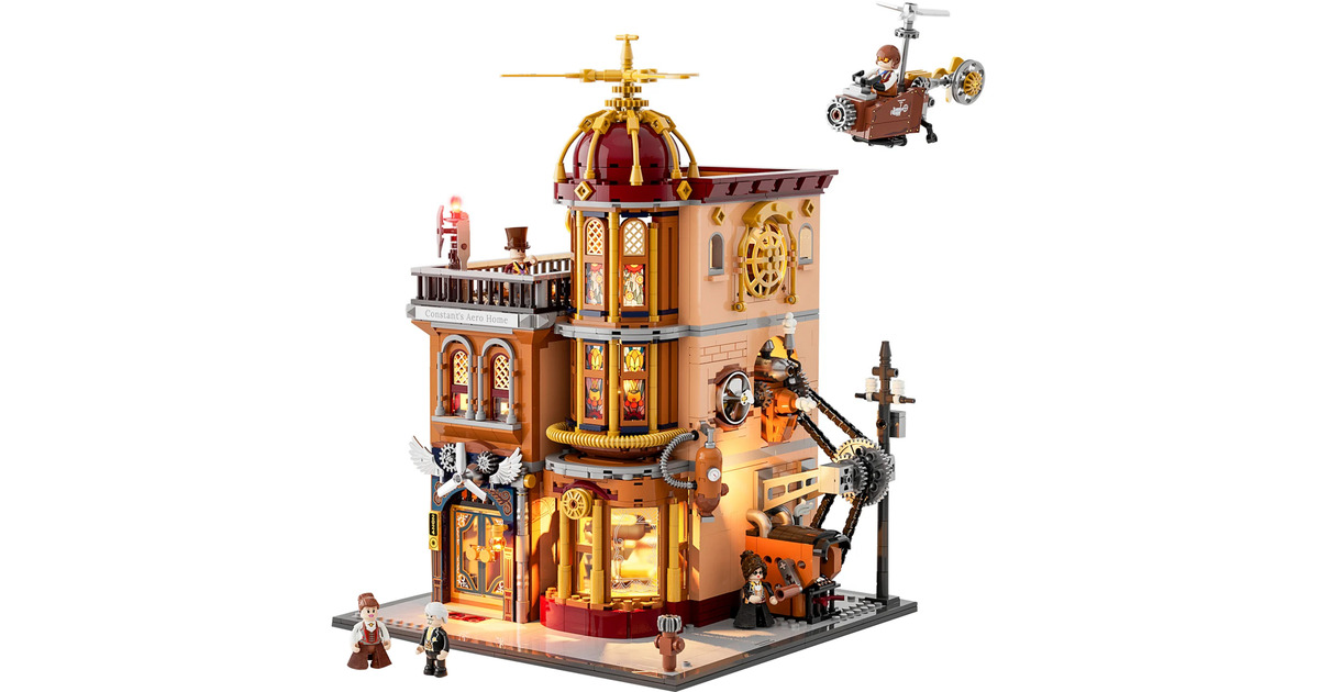 LumibricksSteampunk World - Steampunk Flying Club Constructiespeelgoed  (F9050)