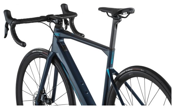 Vélo de Route Électrique BMC Roadmachine AMP One Sram Force eTap AXS 12V 350 Wh 700 mm Bleu Petrol Turquoise