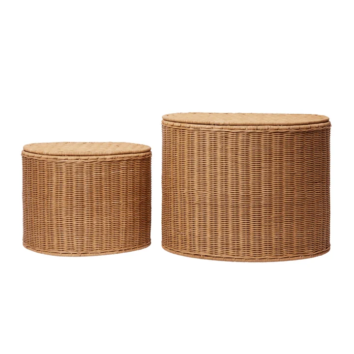 Ferm Living - Willora Aufbewahrungskorb, natur (2er Set)
