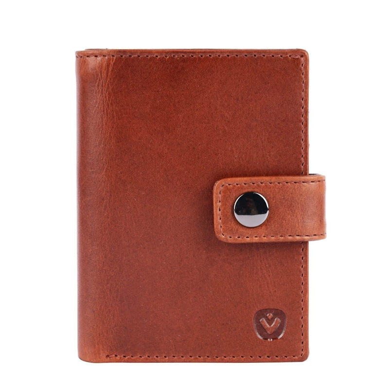 Valenta Card Wallet Leather MagSafe Luxe Cognac