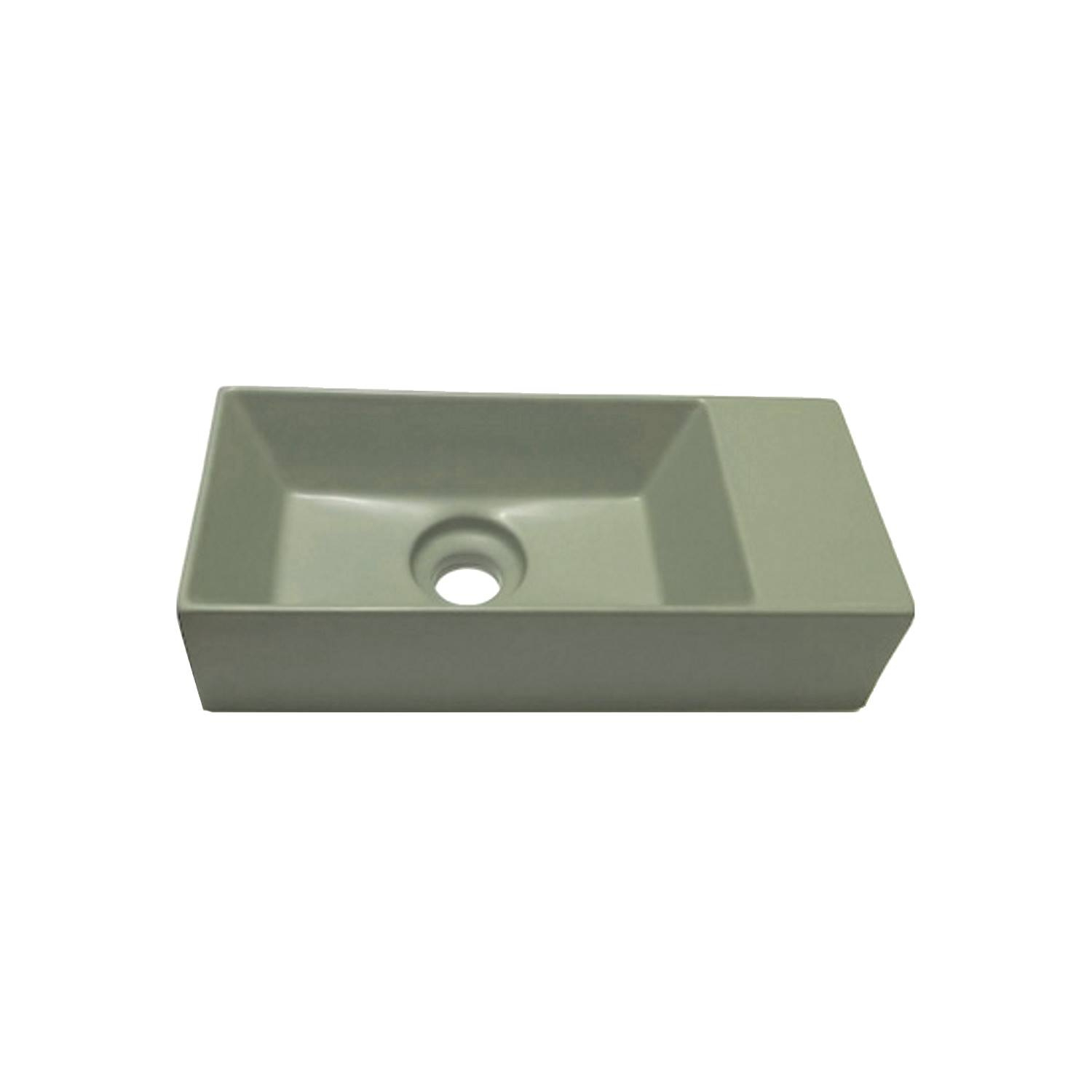 Salenzi Spy Fontein met clickwaste 45x20 cm mat groen