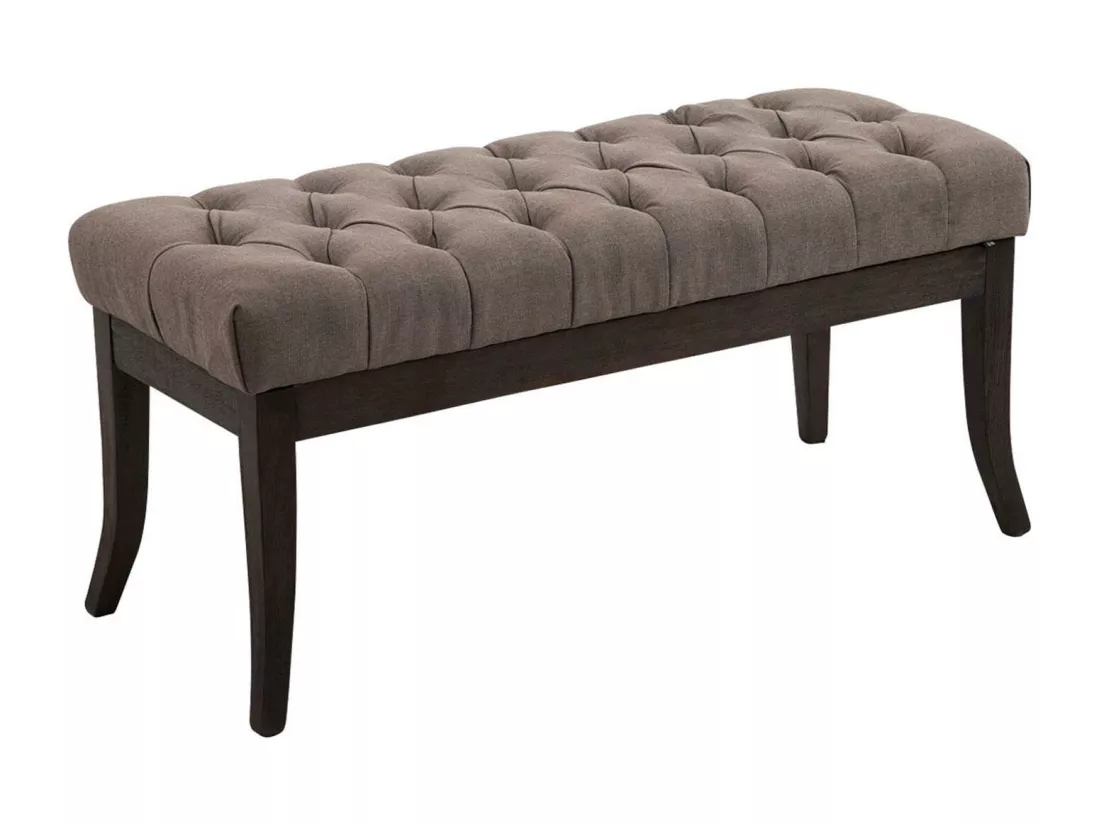 Banquette - Tissu & Bois - Taupe - Ramses