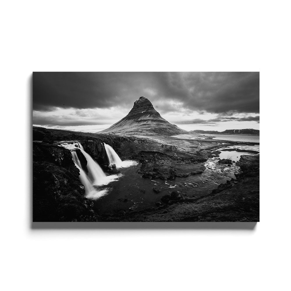 Walljar acrylglas schilderij - Iceland Waterfall Acrylglas schilderij - 60 x 90 cm