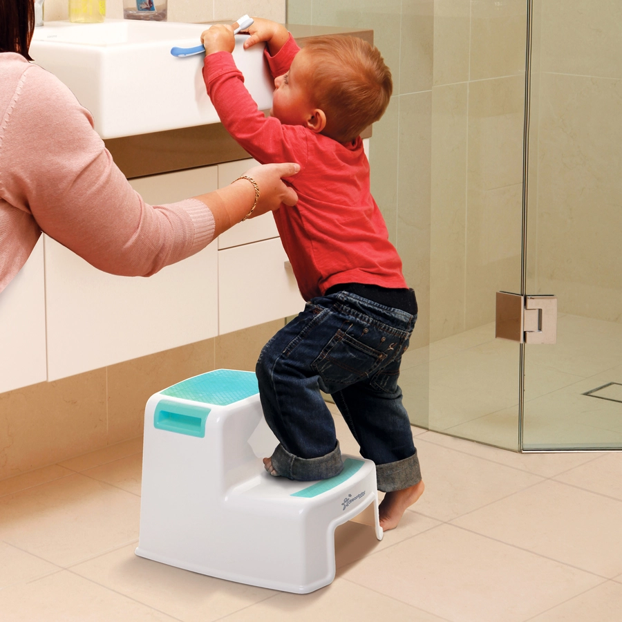 Dreambaby® Tritthocker mit Stufen in weißaqua