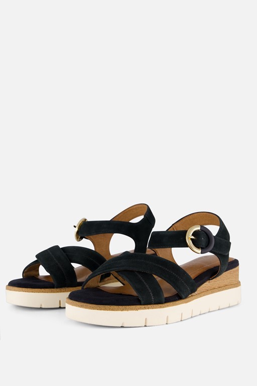 Tamaris Sandalen blauw Leer