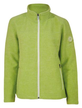 Ivanhoe gilet zippé en laine pour femme Beata Vert lime