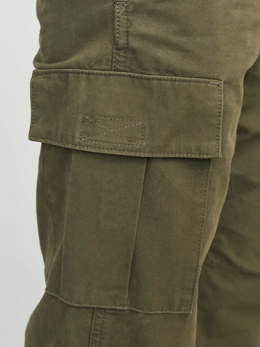 JACK & JONES<br>Calças cargo com a barra dobrada