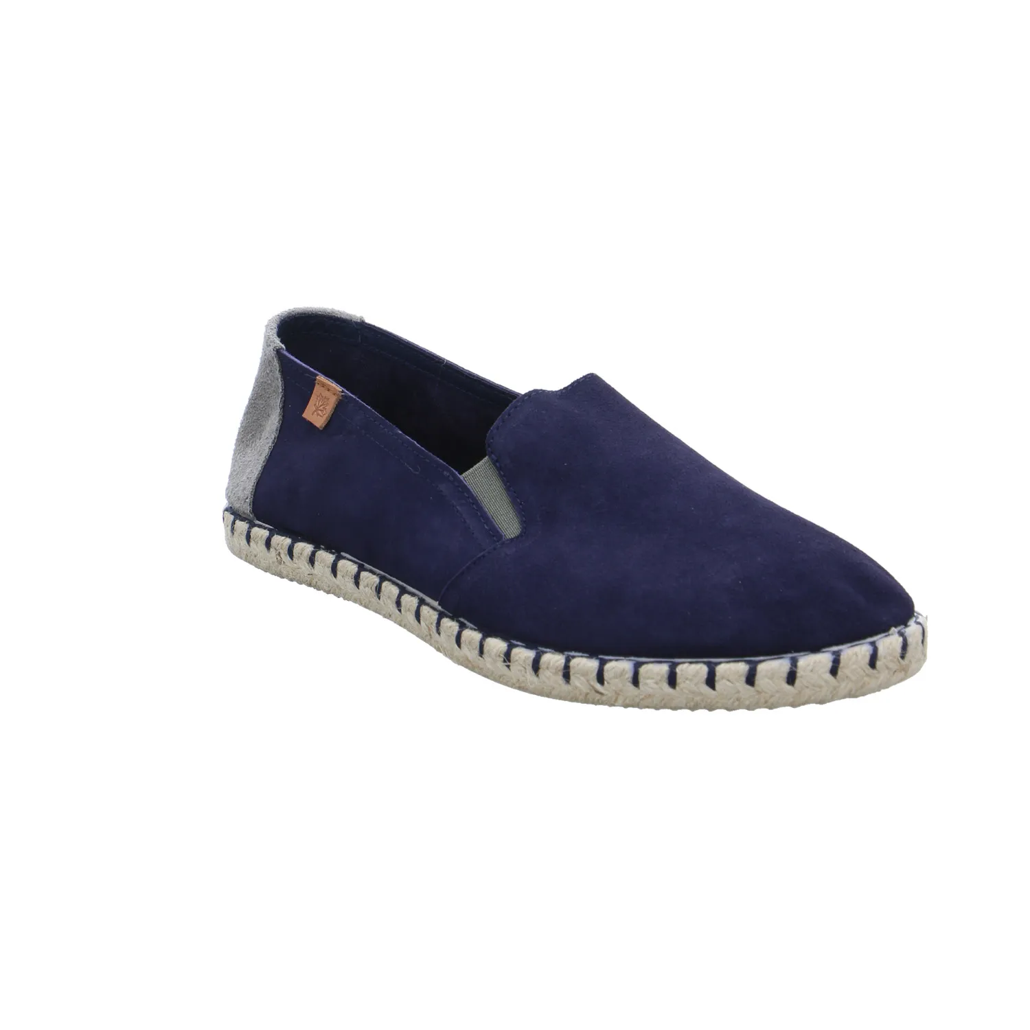 Halbschuh-Schlüpfer Blau Leder