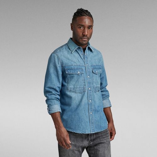 G-Star Raw - D23006 D303 DAKOTA SHIRT-B890 FADED CADET BLUE Azul