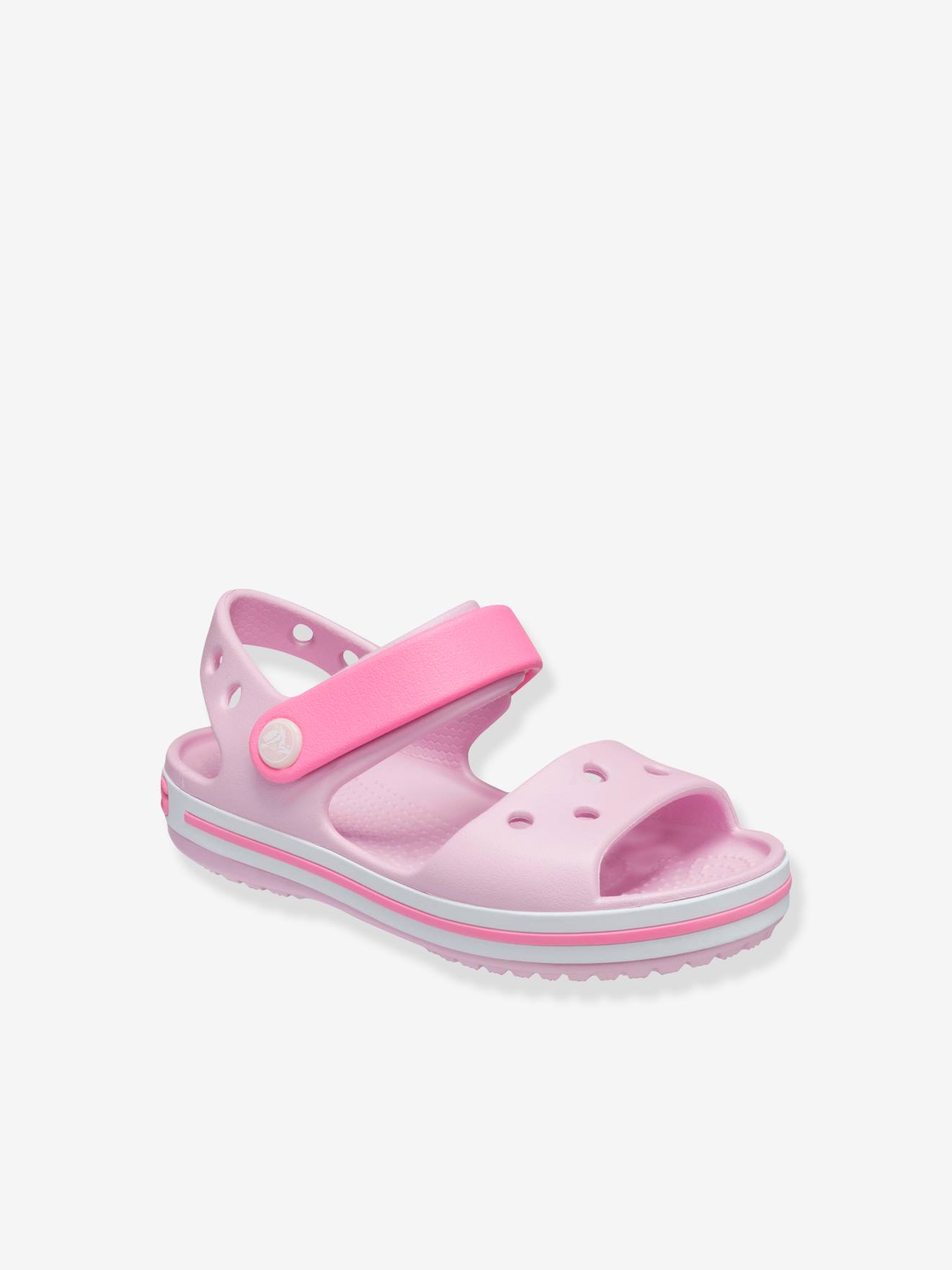 Sandália Crocband Infantil CROCS™ Tamancos para Meninos Rosa Claro Liso