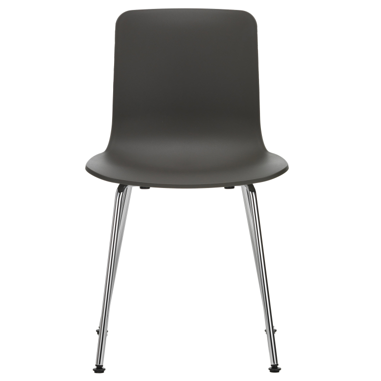 Vitra HAL RE stoel verchroomd onderstel deep black