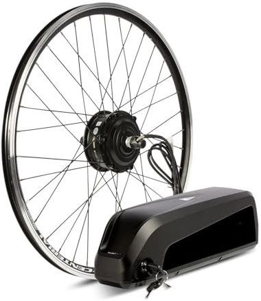Elektrische Fietsset Met Accu 36V 15,6AhConversiekit 250W 28'' 700C 26'' Zwarte Borstelloze Voorwielnaafmotor(700c)