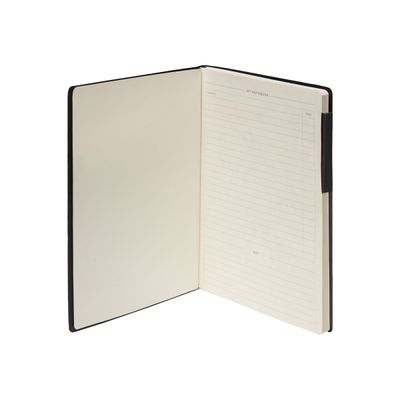 Legami My Notebook - Carnet de notes à élastique - 17 x 24 cm - ligné - noir