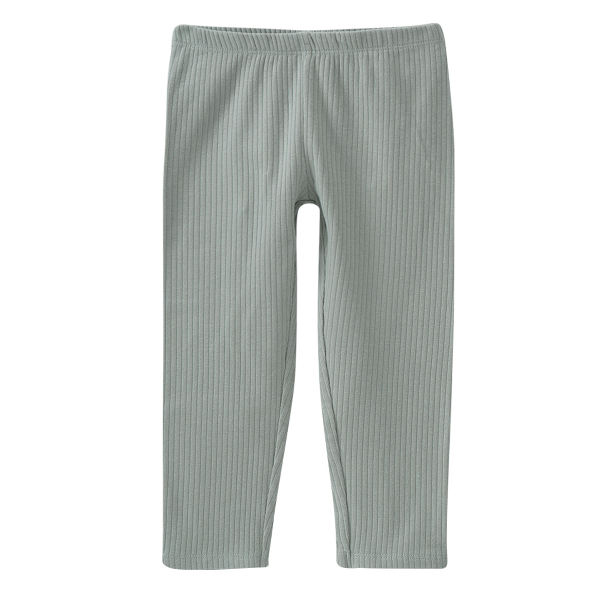 Topomini Pure Collection 3 Baby Leggings mit Rippstruktur hellblau / oliv / hellbeige