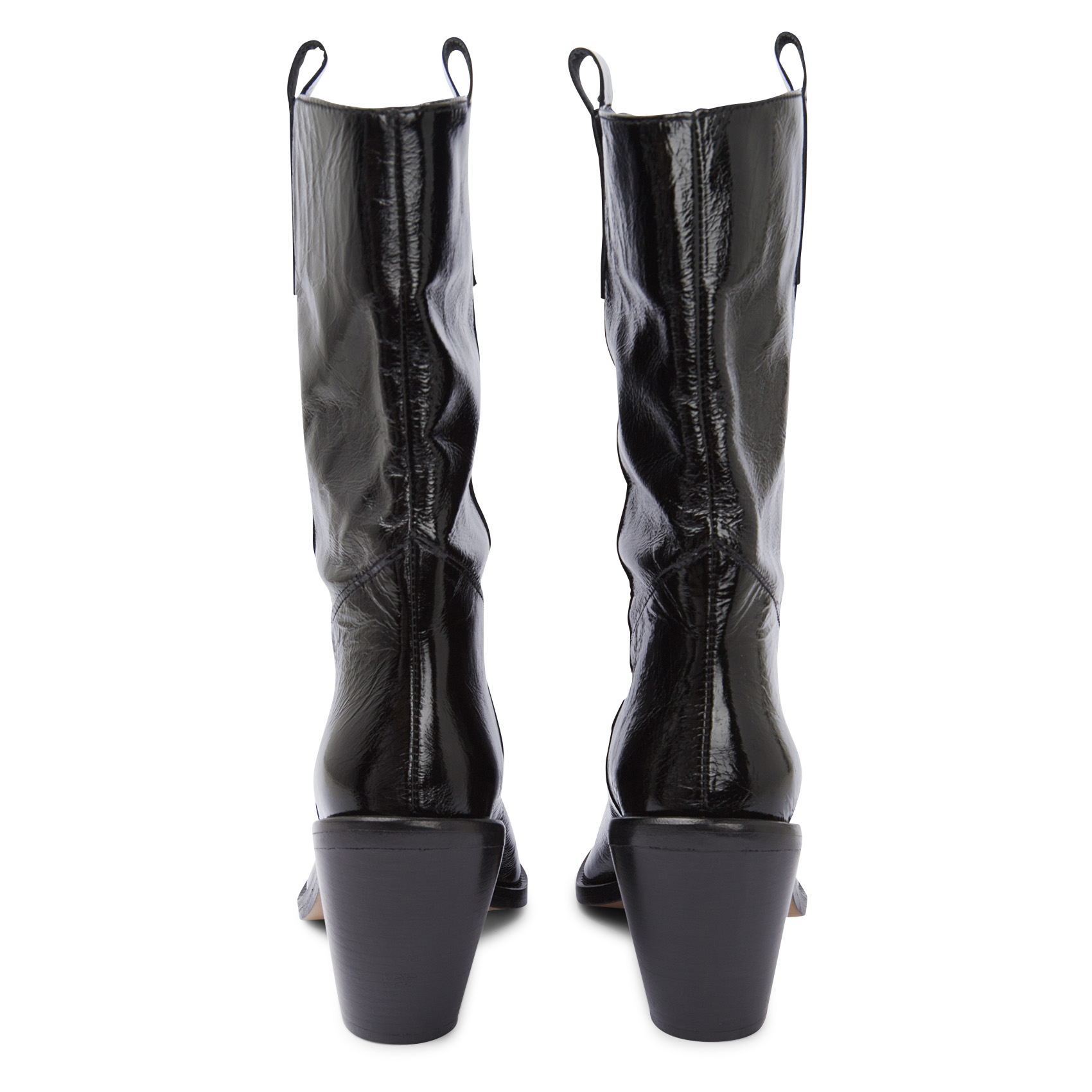 MAZOLA - Bottes en cuir verni | Noir