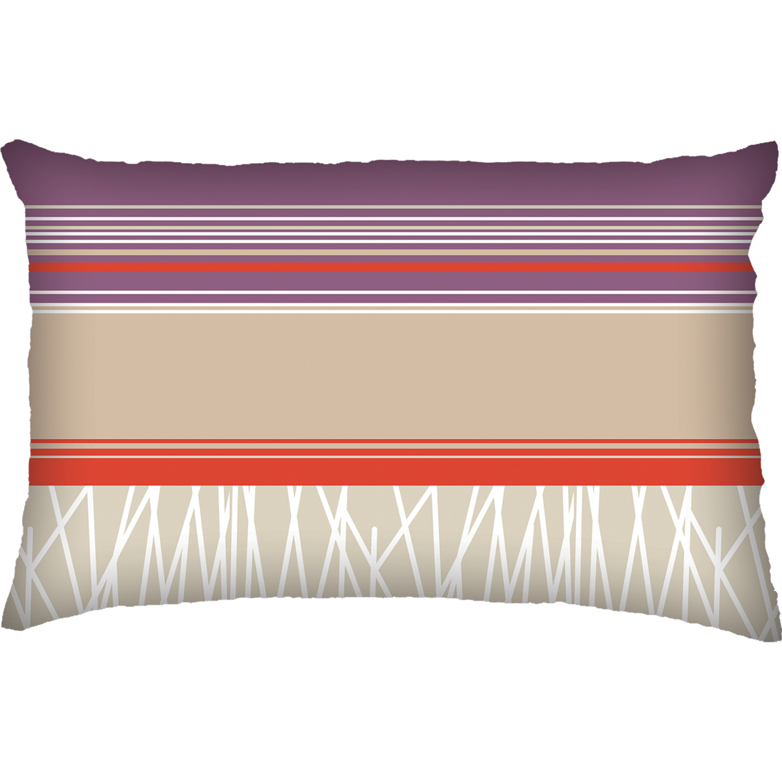 Bettwäsche mit Streifen 200x210 2x65x65 Bettanzug Fra