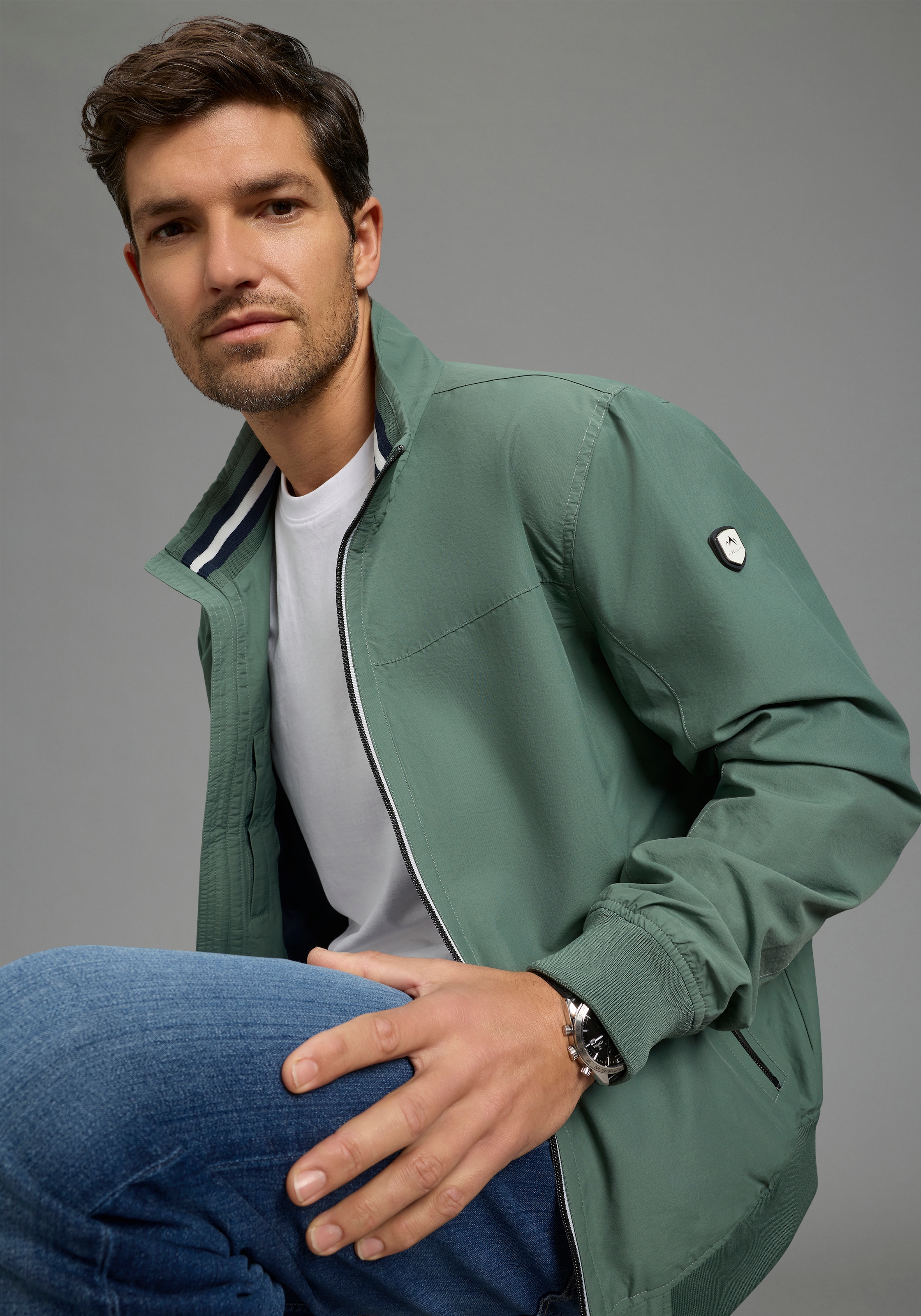 ALPENBLITZ Blouson »Brügge« Übergangsjacke im  casualer Stil,  mit Stehkragen