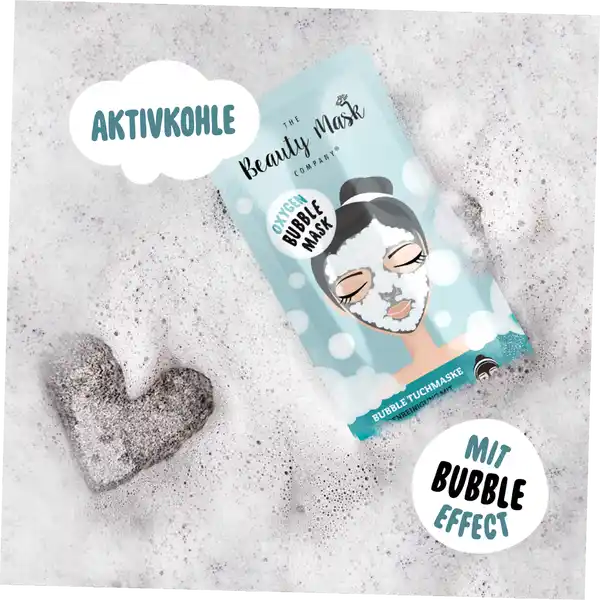 Bubble Tuchmaske Tiefenreinigung mit Aktivkohle
