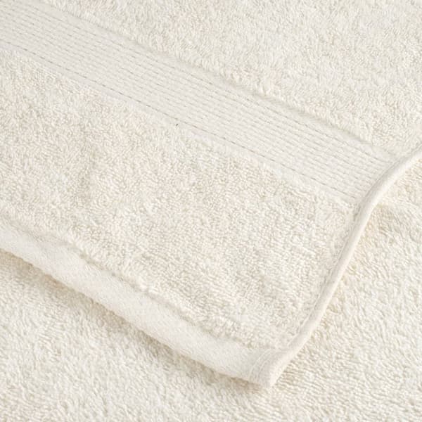 vidaXL Premium dusjhåndklær SOLUND 2 stk kremhvit 70x140cm 600 g/m2