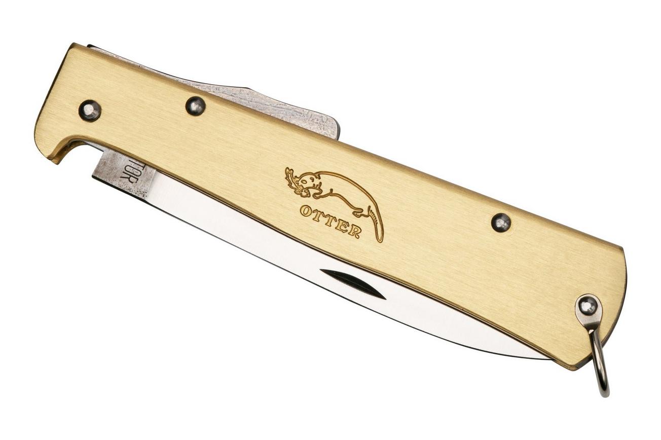 Otter Mercator 10-736 RG Large Brass Carbon Pocketclip, zakmes