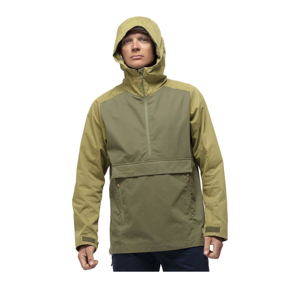 Norrona SVALBARD COTTON - Anorak Homme olive drab