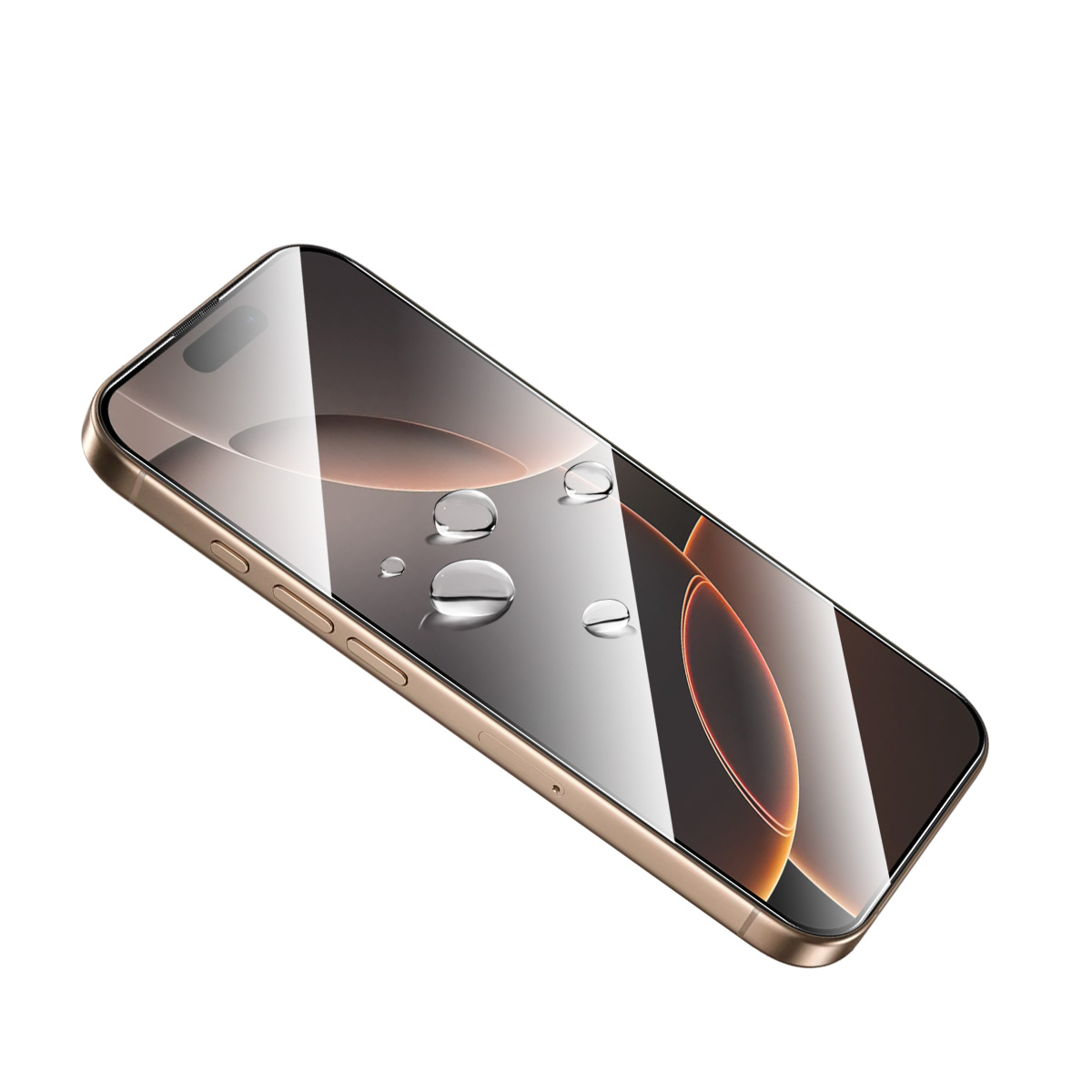 iPhone 16 Pro Full-Screen Vollbild Panzer Glas mit Rahmen   Montagerahmen