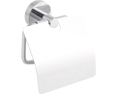 tesa toiletrolhouder met deksel SMOOZ chroom