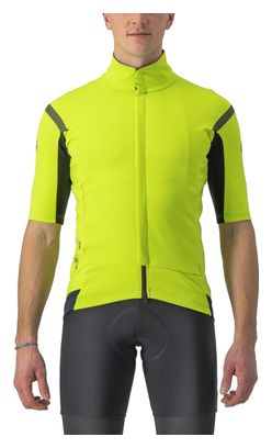 Maillot Manches Courtes Castelli Gabba RoS 2 Jaune Fluo/Gris Foncé