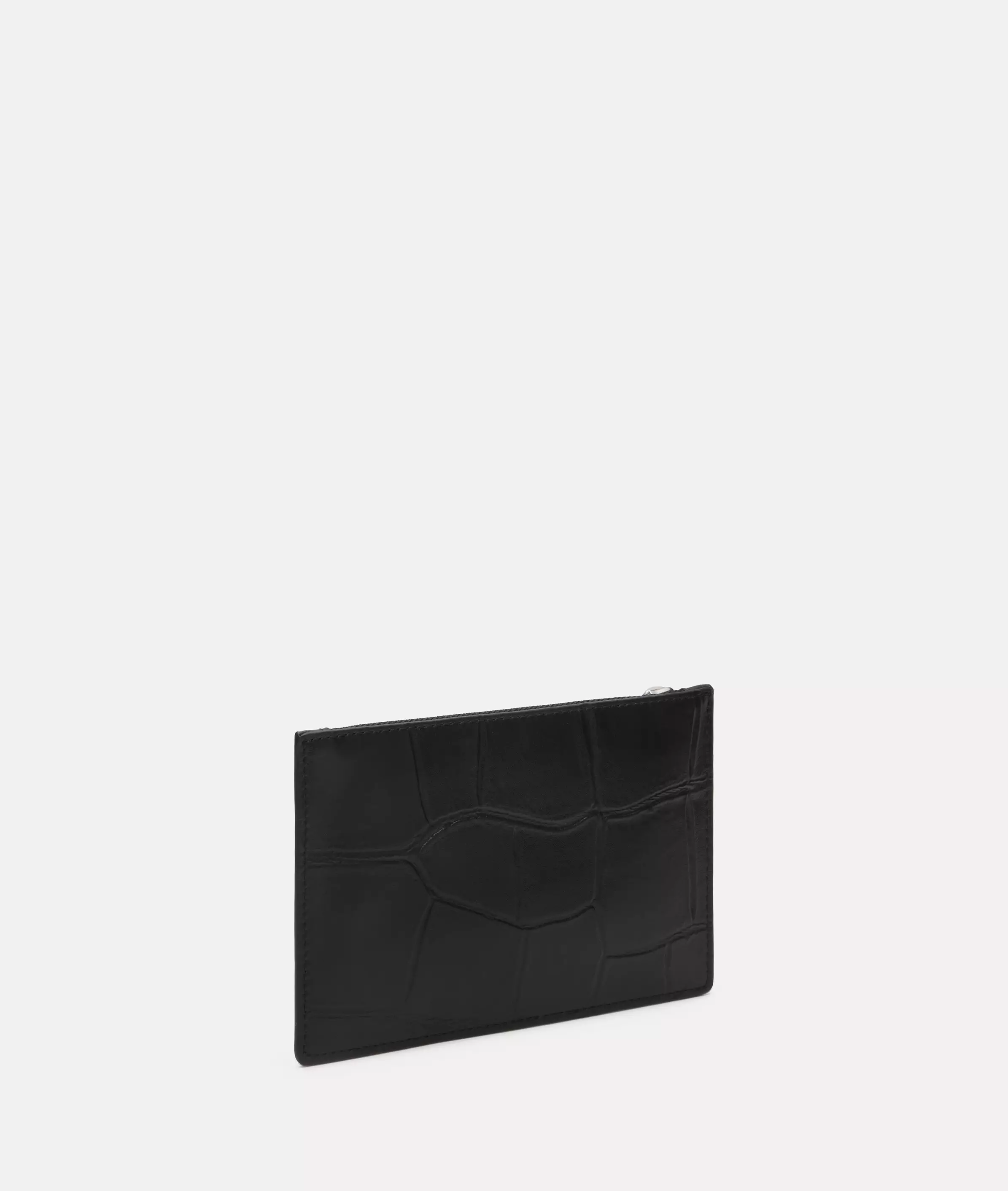 Croc Kiwi Pouch Leather pouch with crocodile embossing